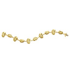 Alex Sepkus B-63DS — 18k gold, sapphire and diamond "Till We Have Faces" bracelet