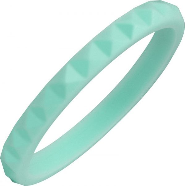 Jewelry Innovations TruBand™ Silicone Diamond Faceted Turquoise Ring at Màti Jewelers Albuquerque