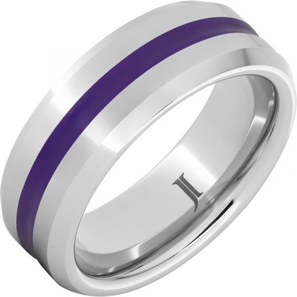 Jewelry Innovations Serinium® Purple Enamel Inlay Ring at Màti Jewelers Albuquerque
