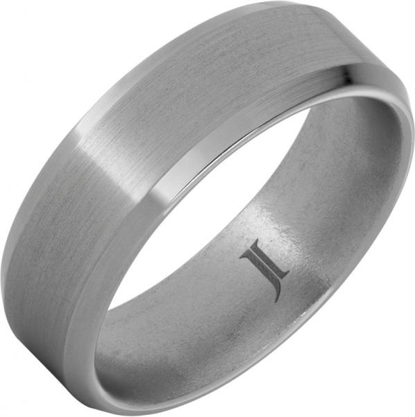 Aerospace Grade Titanium™ Ring with Satin Finish, style RMTA005933