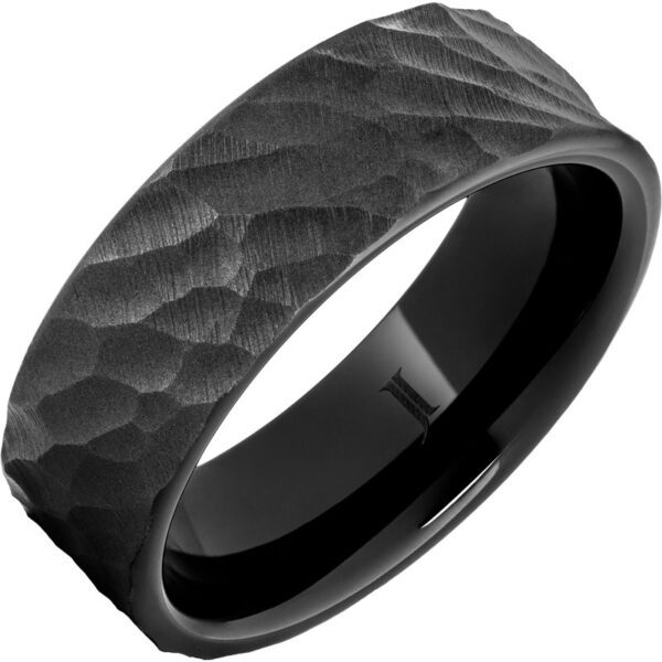 Jewelry Innovations Black Diamond Ceramic™ Men’s Thor Ring with Sandblast Finish at Màti Jewelers Albuquerque