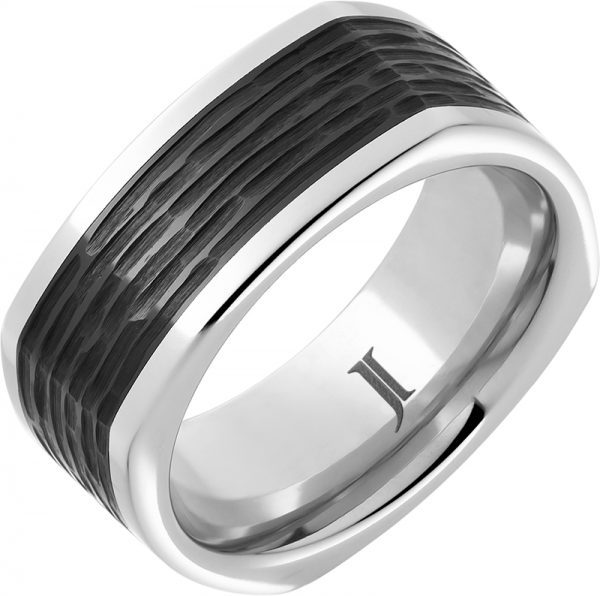 Jewelry Innovations The Cubist – Serinium® Black Diamond Ceramic™ Ring at Màti Jewelers Albuquerque